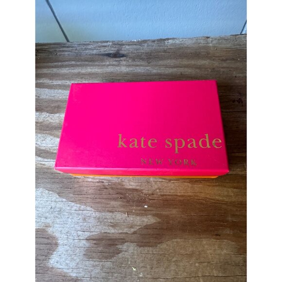 Kate Spade New York Metallic Gold Leather Wristlet Wallet With Box - Picture 7 of 7